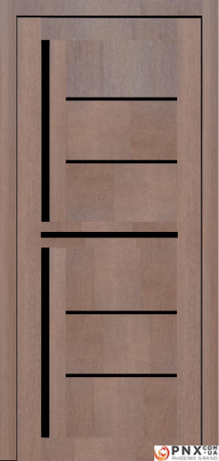 Міжкімнатні двері,  Portalino PL-06 Ecotop (38 мм), Санома золотиста (екошпон), BLK