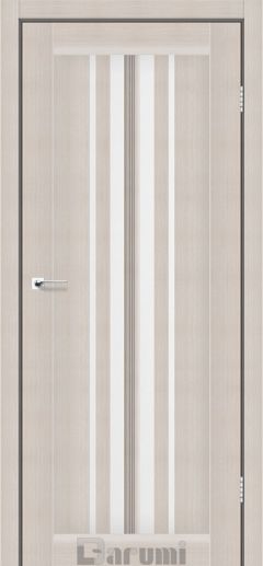 Міжкімнатні двері Darumi Prime, Сірий бетон, Сатин білий