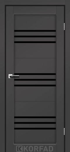 Міжкімнатні двері  Korfad, FL-05, Super Pet антрацит, Чорне