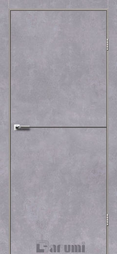 Міжкімнатні двері Darumi Plato, Сірий бетон, Антрацитна