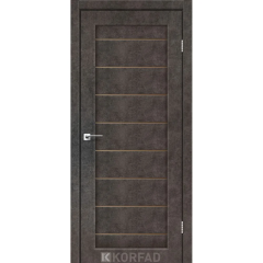 Міжкімнатні двері  Korfad, PND-01, лофт бетон, Сатин бронза