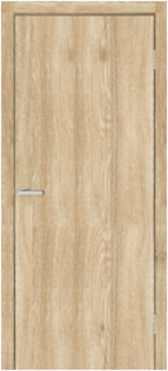 Міжкімнатні двері Оміс,  Глухе гладке (34 мм), NL, Дуб Саванна, глухе
