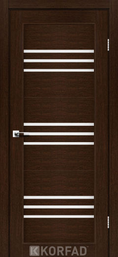 Міжкімнатні двері  Korfad, FL-05, дуб венге, Сатін білий