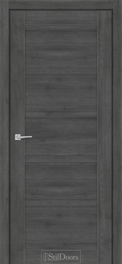 Міжкімнатні Двері StilDoors Romanda (40мм.) Дуб Смокі Глухе