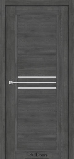 Міжкімнатні Двері StilDoors Ravello (40мм.) Дуб Смокі Сатин білий
