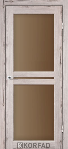 Міжкімнатні двері  Korfad, ML-05, дуб нордік, Сатин бронза