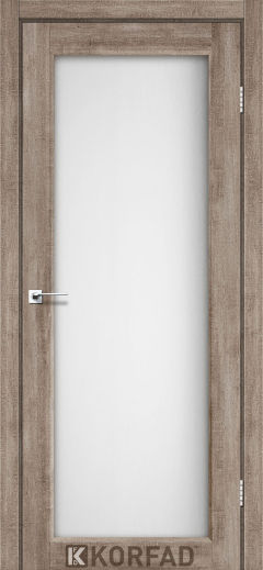 Міжкімнатні двері  Korfad, SV-01, еш-вайт, Сатін білий 8 мм