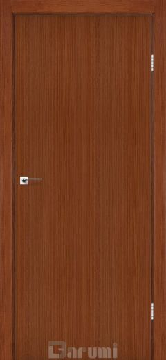 Міжкімнатні двері Darumi Plato, Горіх Роял, Глухе+Чорний глянець