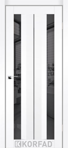 Міжкімнатні двері  Korfad, AL-01, Super Pet аляска, Двостороннє графіт дзеркало