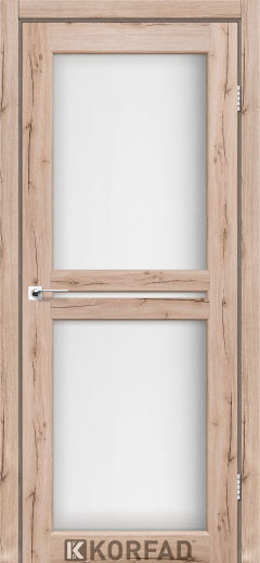 Міжкімнатні двері  Korfad, ML-05, дуб тобакко, Сатін білий
