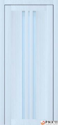 Міжкімнатні двері,  Portalino PL-07 PVC (38 мм), Мессіна білена (плівка пвх), Сатин