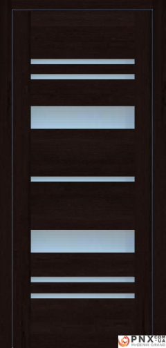 Міжкімнатні двері,  Portalino PL-04 PVC (38 мм), Кастанья шоколадна (плівка пвх), Сатин