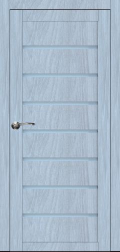 Міжкімнатні двері,  Portalino PL-02 PVC (38 мм), Мессіна срібна (плівка пвх), BLK