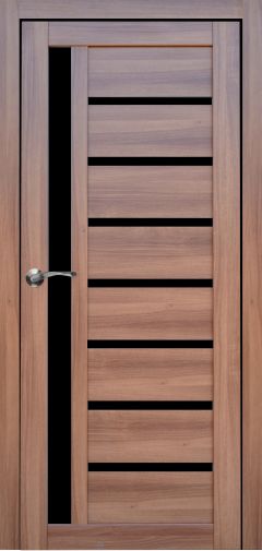 Міжкімнатні двері,  Portalino PL-01 PVC (38мм), Кастанья золотиста (плівка пвх), BLK