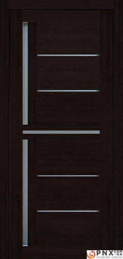 Міжкімнатні двері,  Portalino PL-06 PVC (38 мм), Кастанья шоколадна (плівка пвх), Сатин