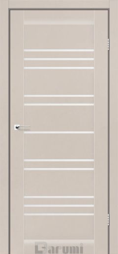 Міжкімнатні двері Darumi Versal, Сірий бетон, Сатин білий