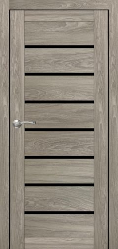 Міжкімнатні двері,  Portalino PL-02 PVC (38 мм), Мессіна натуральна (плівка пвх), BLK
