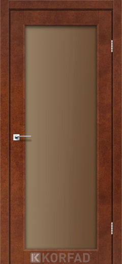 Міжкімнатні двері  Korfad, SV-01, Сталь кортен, Сатин бронза 8 мм