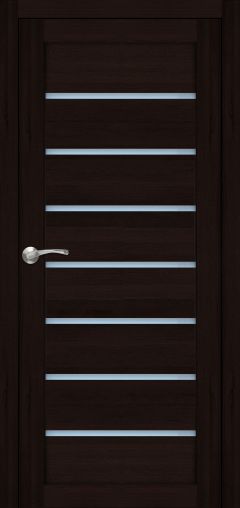 Міжкімнатні двері,  Portalino PL-02 PVC (38 мм), Кастанья шоколадна (плівка пвх), Сатин