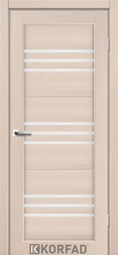 Міжкімнатні двері  Korfad, FL-05, дуб білений, Сатін білий