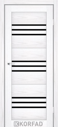 Міжкімнатні двері  Korfad, FL-05, біла модрина, Чорне
