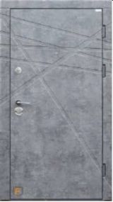 Вхідні двері Форт Нокс, колекція "Стандарт", колір Мармур темний/бетон сніжний DG-41