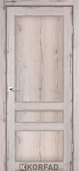 Міжкімнатні двері  Korfad, CL-08 зі штапиком, дуб нордік, Глухе