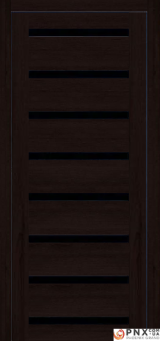 Міжкімнатні двері,  Portalino PL-03 PVC (38 мм), Кастанья шоколадна (плівка пвх), BLK