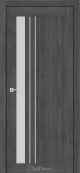 Міжкімнатні Двері StilDoors Bellano (40мм.) Дуб Смокі Сатин білий