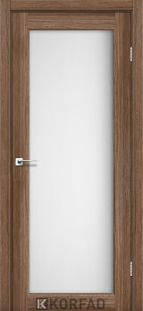 Міжкімнатні двері  Korfad, SV-01, дуб грей, Сатін білий 8 мм