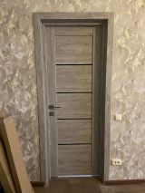 Межкомнатная дверь LEADOR Express Garda ( 40 мм) Клен Грей Чорне скло - Изображение 2