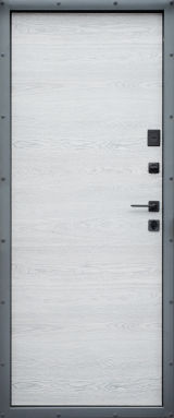 Вхідні двері, Форт Нокс, колекція "Kraft", Снейк сірийвертикальний молдінг/астана пильно-сірий горизонт - Изображение 1