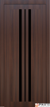 Міжкімнатні двері,  Portalino PL-07 Ecotop (38 мм), Санома горіхова (екошпон), BLK