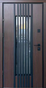 Вхідні двері Qdoors, Berez Street Plus, REGOLA, дуб23/дуб 23, ручка труба квардат чорна