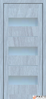 Міжкімнатні двері,  Portalino PL-05 PVC (38 мм), Мессіна срібна (плівка пвх), Сатин