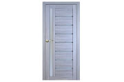 Міжкімнатні двері,  Portalino PL-01 Ecotop (38 мм), Санома сіра (екошпон), Сатин - Изображение 1