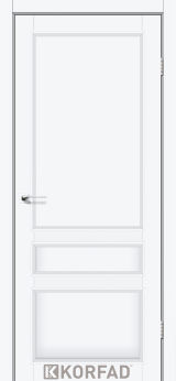 Міжкімнатні двері  Korfad, CL-08 зі штапиком, Білий перламутр, Глухе