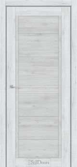 Міжкімнатні Двері StilDoors Ravello (40мм.) Дуб Альпійський Сатин білий