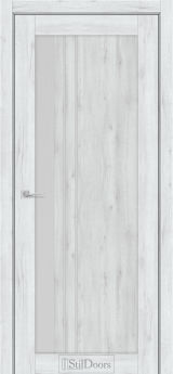 Міжкімнатні Двері StilDoors Bellano (40мм.) Дуб Альпійський Сатин білий