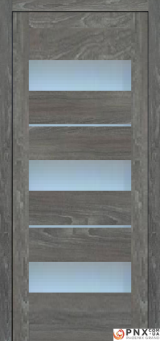 Міжкімнатні двері,  Portalino PL-05 PVC (38 мм), Мессіна темна(плівка пвх), Сатин