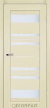 Міжкімнатні двері  Korfad, FL-04, Super Pet магнолія, Сатін білий