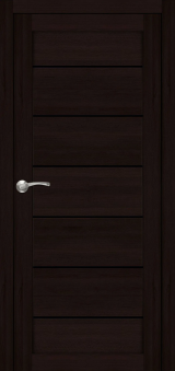 Міжкімнатні двері,  Portalino PL-08 PVC (38 мм), Кастанья шоколадна (плівка пвх), BLK