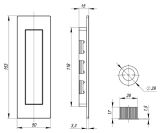 Ручка для раздвижных дверей SH010 URB SN-3 Матовый никель ARMADILLO - Изображение 1