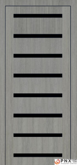 Міжкімнатні двері,  Portalino PL-03 Ecotop (38 мм), Хамелеон (екошпон), BLK