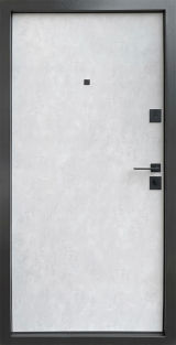 Вхідні двері Qdoors, колекція  Преміум, Комбі-Ак/гладь, оксид темний / бетон сніжний - Изображение 1