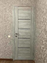 Межкомнатная дверь LEADOR Express Garda ( 40 мм) Клен Роял Чорне скло - Изображение 4