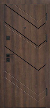 Вхідні двері Форт Нокс, колекція "Стандарт", Дрімвуд темний/полотно Норд антискрейч