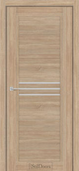 Міжкімнатні Двері StilDoors Ravello (40мм.) Ясен Пісочний Сатин білий