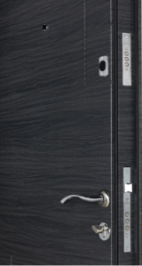 Входная дверь Булат, Серия K4, Венге горизонт серый(рис 111)/Венге горизонт серый(рис 111) - Изображение 1