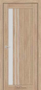 Міжкімнатні Двері StilDoors Bellano (40мм.) Ясен Пісочний Сатин білий